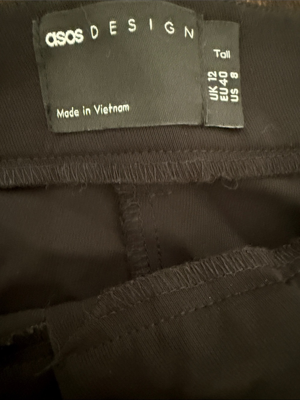 ASOS Tall Classic Black Dress Pants with slits - Picture 5 of 8